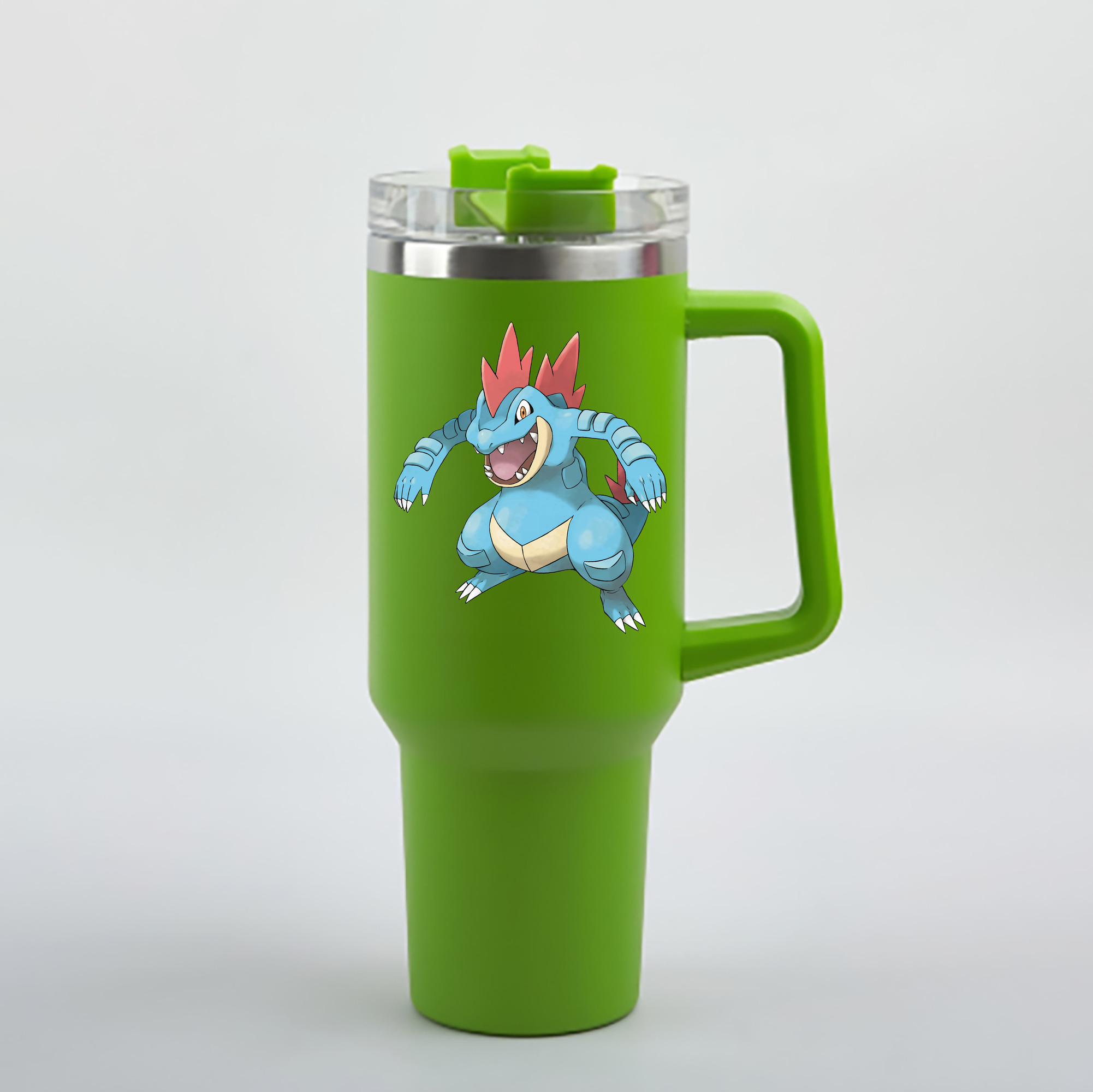 （画像用） ポケットモンスター Pokémon 1200mL車用タンブラー - クリスタルステッカー（プラスチックストロー付き）